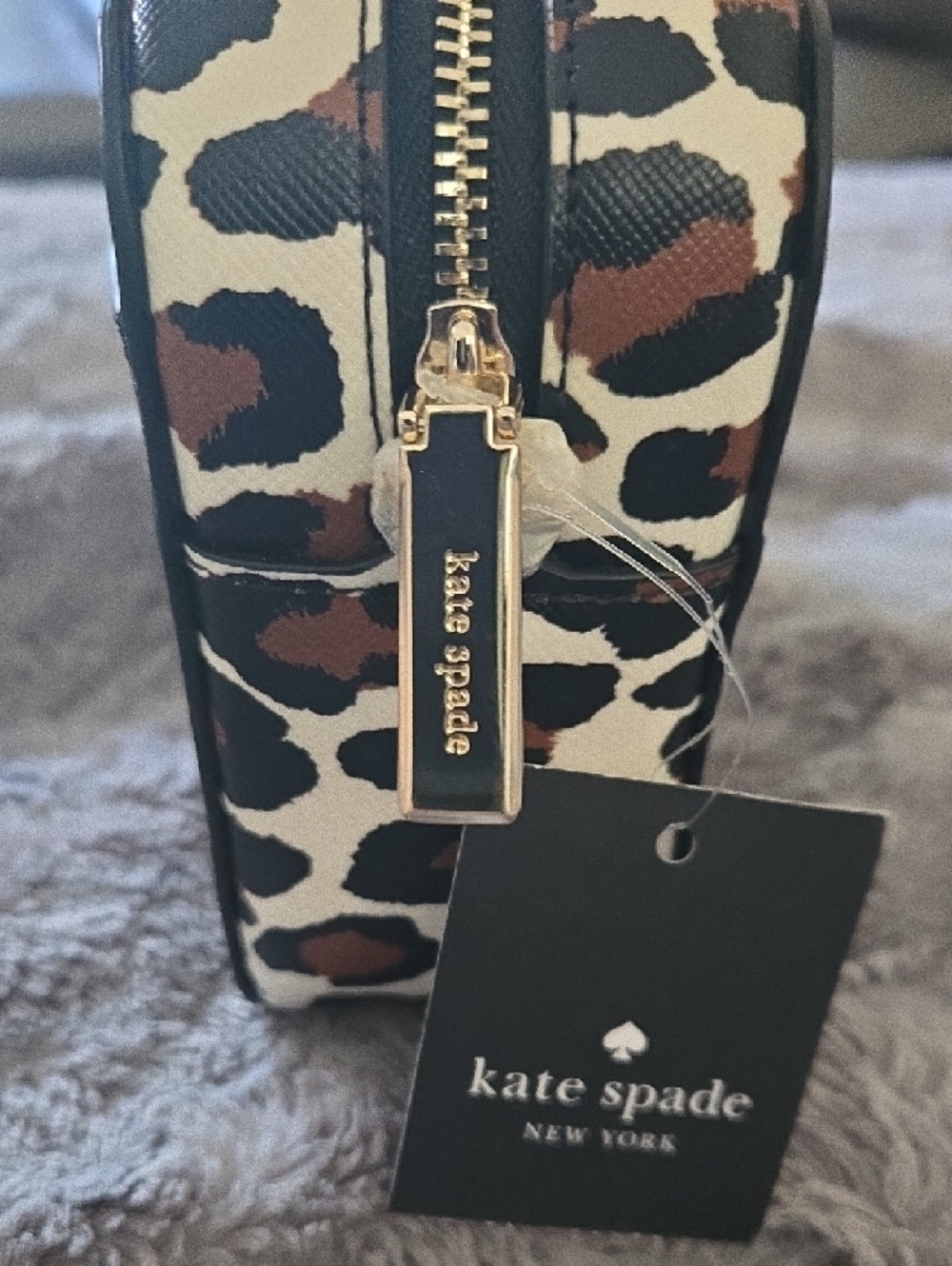 NWT kate spade leopard print crossbody - Brown/Black/Cream - Picture 5 of 7